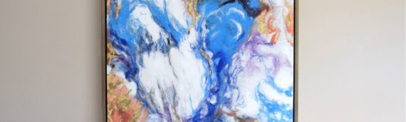 PINTURA ABSTRACTA CON MARCO
