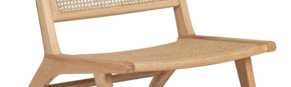 WOOD-RATTAN ARMCHAIR