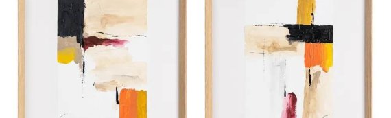 SET OF 2 ABSTRACT PAINTINGS