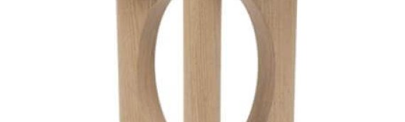 OAK VENEER SIDE TABLE